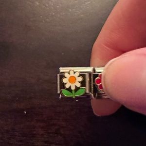 Daisy flower 9mm Italian charm